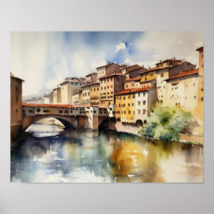 Florenz Italien Landschaft Kunst drucken Poster
