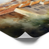 Florenz Italien Landschaft Kunst drucken Poster (Ecke)