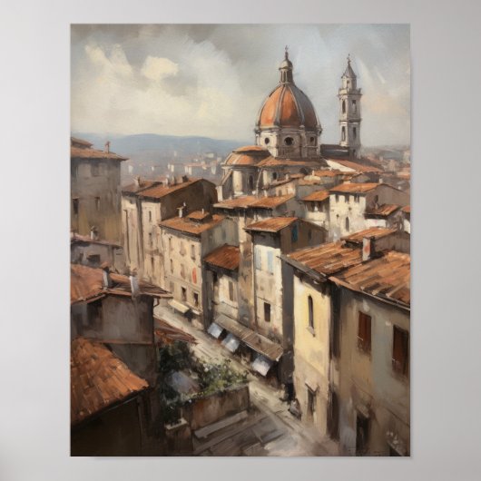 Florenz Italien Malerei Art Print Poster (Vorne)