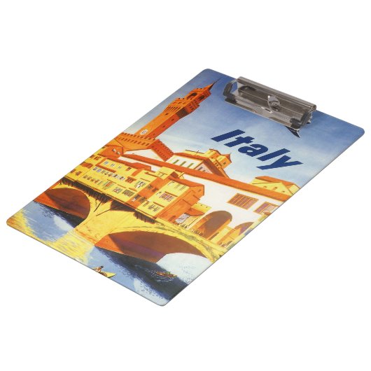 Florenz Italien Ponte Vecchio Bridge Klemmbrett (Schrägansicht)