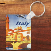 Florenz Italien Ponte Vecchio Bridge Schlüsselanhänger (Rückseite)