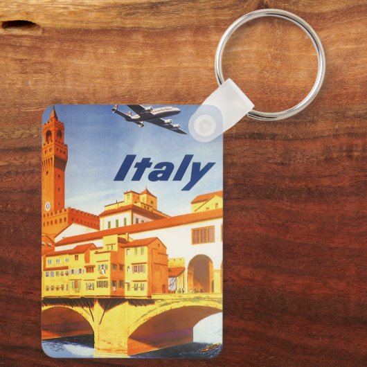 Florenz Italien Ponte Vecchio Bridge Schlüsselanhänger (Rückseite)