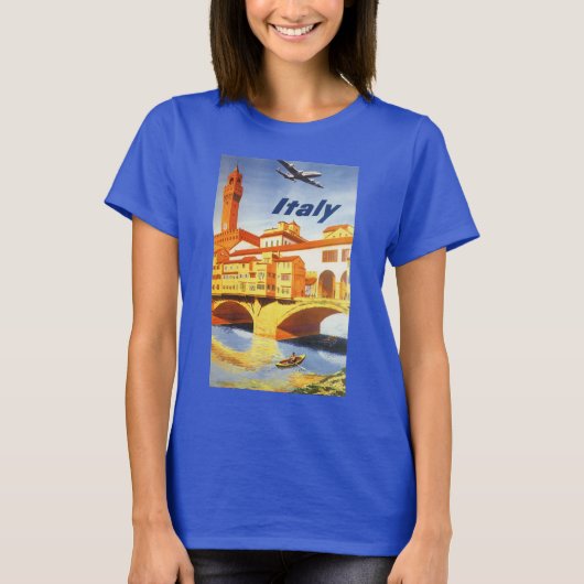 Florenz Italien Ponte Vecchio Bridge T-Shirt (Vorderseite)