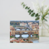 Florenz Italien Ponte Vecchio Bridge Travel Postkarte (Stehend Vorderseite)