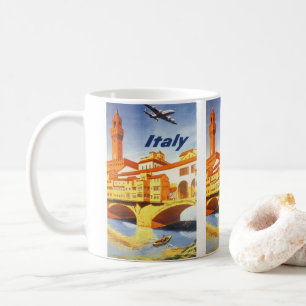 Florenz Italien Ponte Vecchio Brücke Vintage Reise Kaffeetasse