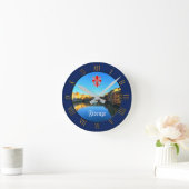 Florenz, Italien - Ponte Vecchio Runde Wanduhr (Zuhause)