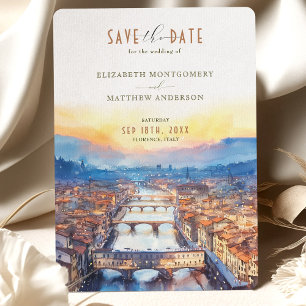 Florenz Italien Ponte Vecchio Save-the-Date Einladung