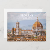 Florenz-Italien Postkarte (Vorne/Hinten)