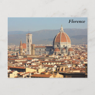 Florenz, Italien Postkarte