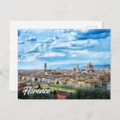 Florenz, Italien Postkarte (Vorne/Hinten)