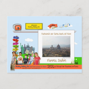 Florenz, Italien Postkarte