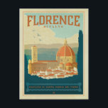 Florenz, Italien Postkarte<br><div class="desc">Anderson Design Group ist eine preisgekrönte Illustrations- und Designfirma in Nashville,  Tennessee. Der Gründer Joel Anderson leitet ein Team talentierter Künstler,  um originale Posterkunst zu kreieren,  die wie Vintage Werbedrucke von den 1920er bis 1960er Jahren aussieht.</div>
