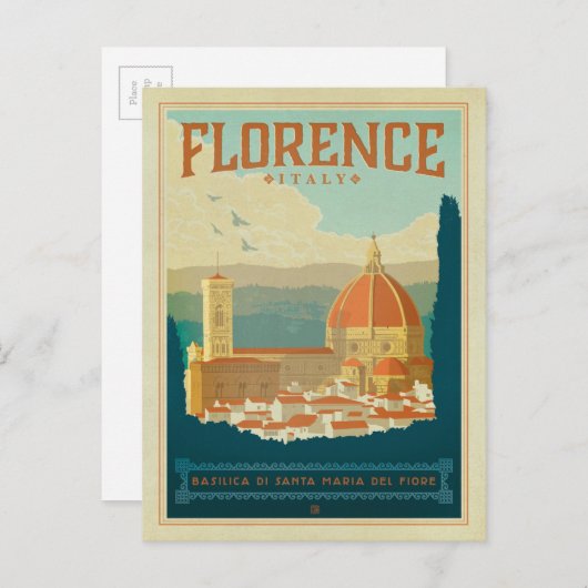 Florenz, Italien Postkarte (Vorne/Hinten)