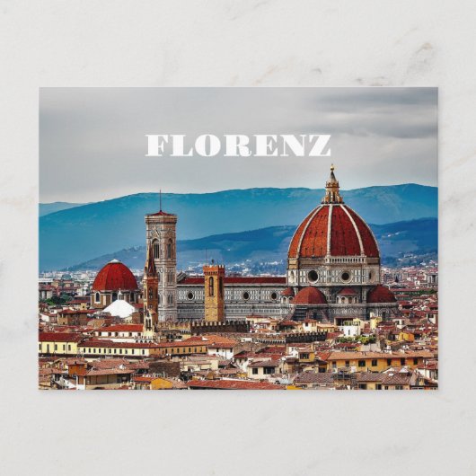 Florenz-Italien Postkarte (Vorderseite)