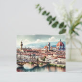 Florenz, Italien Postkarte (Stehend Vorderseite)