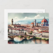 Florenz, Italien Postkarte (Vorne/Hinten)