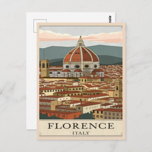 Florenz, Italien Postkarte (Vorne/Hinten)