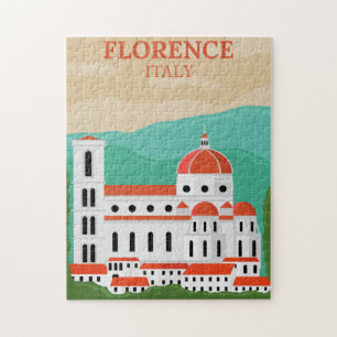 Florenz Italien Puzzle Vintage Reise
