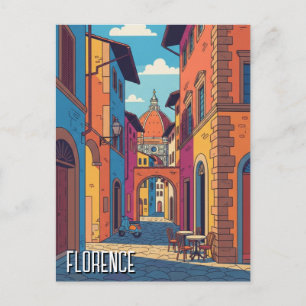 Florenz Italien Reise Abstrakte Kunst Postkarte