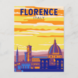 Florenz Italien Reise Kunst Vintage Postkarte