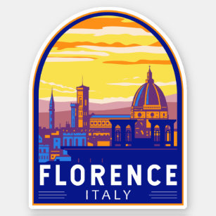 Florenz Italien Reisen Kunst Vintag Aufkleber