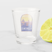Florenz Italien Reisen Kunst Vintag Schnapsglas (Rückseite)