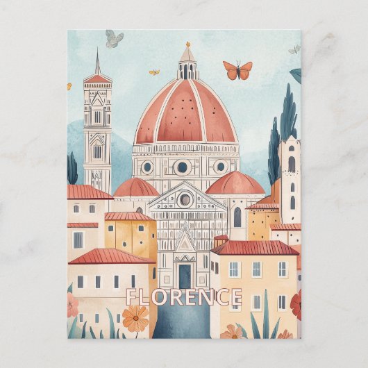 Florenz Italien Reisen Postkarte (Vorderseite)