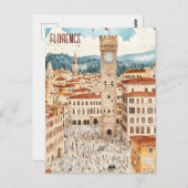 Florenz Italien Reisen Postkarte (Vorne/Hinten)