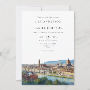 Florenz Italien Reiseziel Foto Hochzeit Einladung