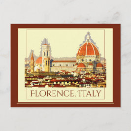 Florenz, Italien Retro Travel Poster Postkarte