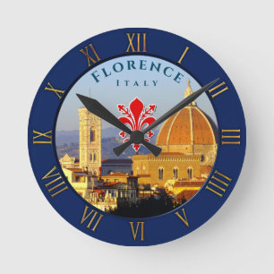 Florenz, Italien - Santa Maria del Fiore Runde Wanduhr