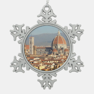 Florenz, Italien Schneeflocken Zinn-Ornament