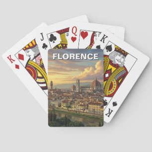 Florenz Italien Skyline Reise Spielkarten