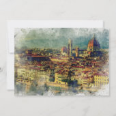 Florenz Italien Sommerhochzeit speichern Sie die T Dankeskarte (Rückseite)