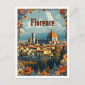Florenz Italien Vintage Kunstreise Postkarte (Vorderseite)