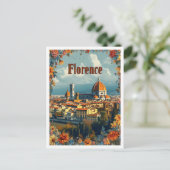 Florenz Italien Vintage Kunstreise Postkarte (Stehend Vorderseite)