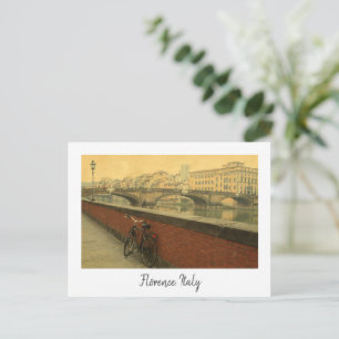 Florenz Italien Vintage-Postkarte – Ponte Vecchio Feiertagspostkarte