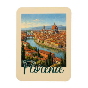 Florenz Italien Vintage Reise Magnet