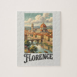 Florenz Italien Vintage Reise Puzzle