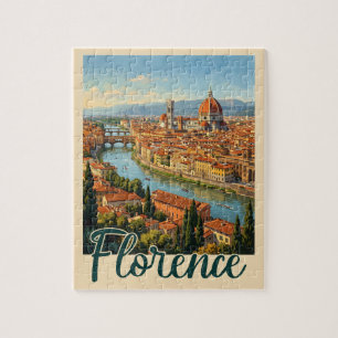 Florenz Italien Vintage Reise Puzzle