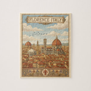 Florenz Italien Vintage Reise Puzzle