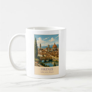 Florenz, Italien – Vintage-Reisebechermodell Kaffeetasse