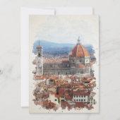 Florenz Italien Wasserfarben Kunst (Vorderseite)