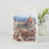 Florenz Italien Wasserfarben Kunst (Stehend Vorderseite)