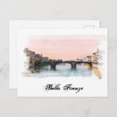 ** Florenz Italienische Sprache Firenze Italia AP1 Postkarte (Vorne/Hinten)