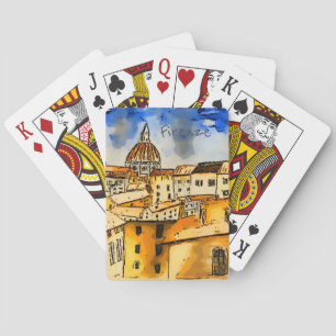 Florenz ItalienKartenspielen Spielkarten