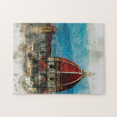 Florenz italy mediterrane Aquarell Puzzle (Horizontal)