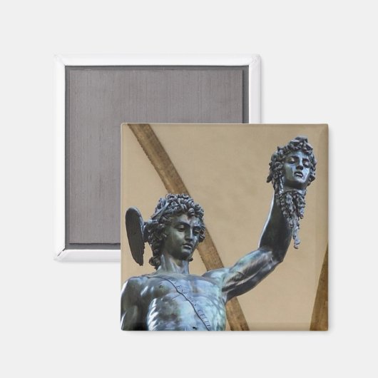 Florenz, Italy Skulptur Magnet (Vorderseite/Rückseite)