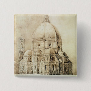 Florenz-Kathedrale vom Osten, 'von den Fragmenten Button