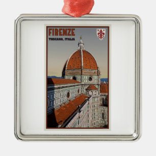 Florenz - Kathedrale von Glockenturm Ornament Aus Metall